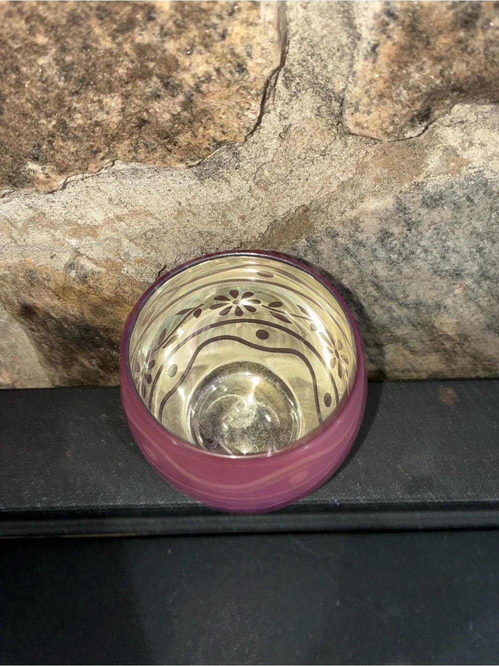 Yankee Candle Flicker Egg Votive Candle Holder Easter Purple Brand New
